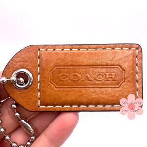 3" y2k COACH Vintage Fob Bag Charm Hang tag Hangtag